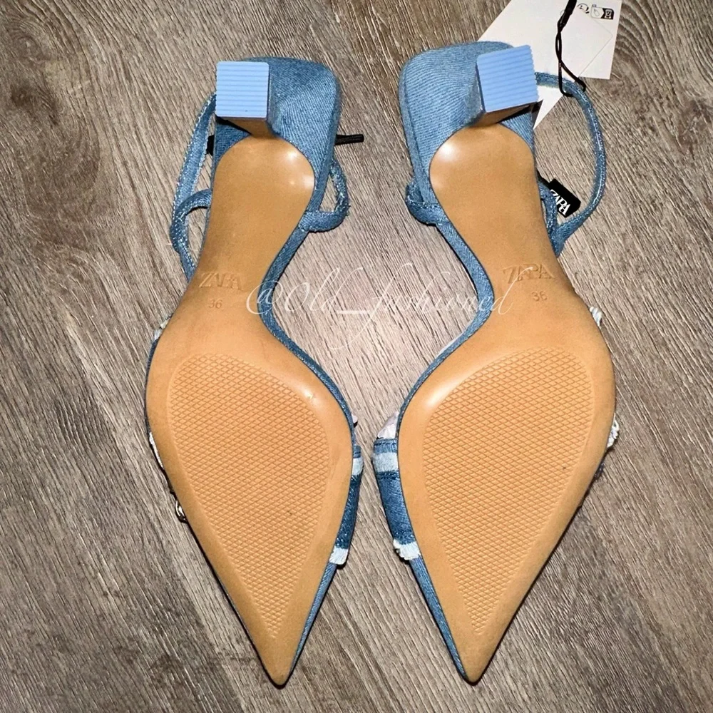 ZARA Denim Slingbacks - Price Firm - Picture 12 of 12